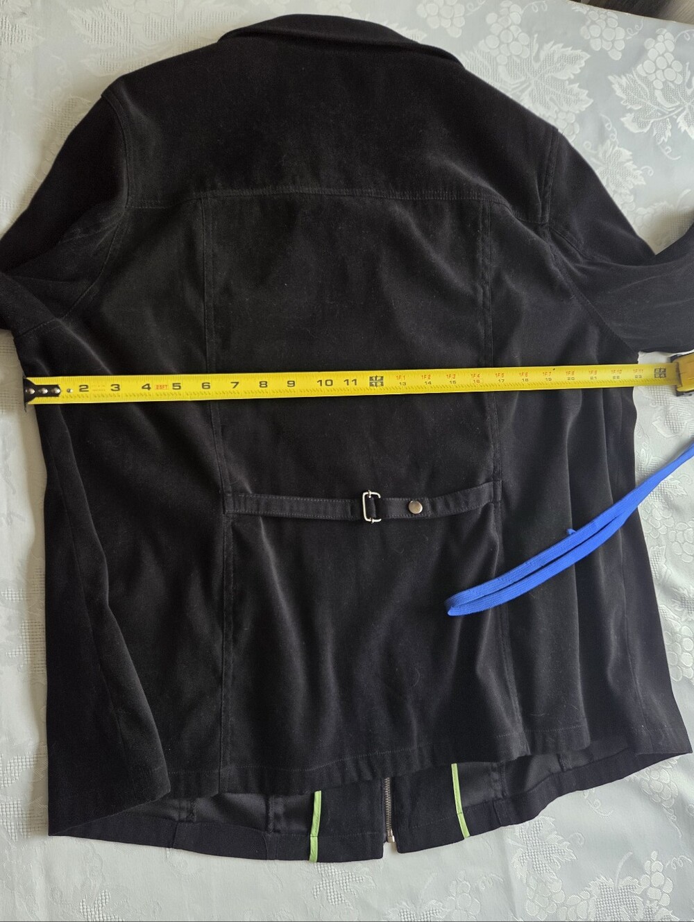 Optimum Nostalgia - Jacket Black Faux Suede Zip Up - Picture 11 of 13